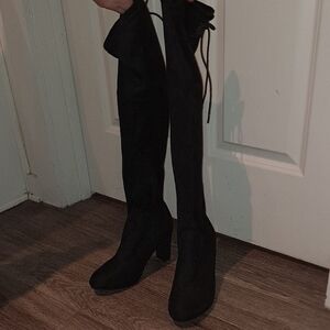 Black Over-the-Knee Boots
